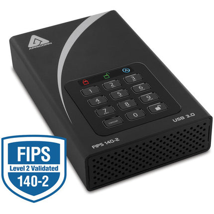 Apricorn 4TB Aegis Padlock DT disco duro externo AES 256-bit USB 3.2
