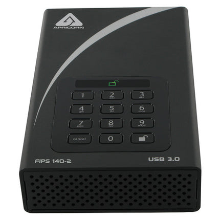 Apricorn 4TB Aegis Padlock DT disco duro externo AES 256-bit USB 3.2