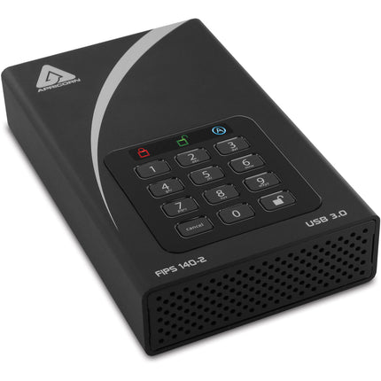 Apricorn 4TB Aegis Padlock DT disco duro externo AES 256-bit USB 3.2