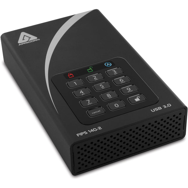 Apricorn 4TB Aegis Padlock DT disco duro externo AES 256-bit USB 3.2