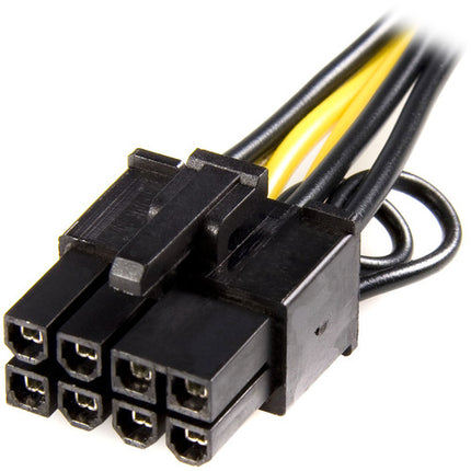 StarTech Cable Adaptador de Alimentación PCIe 6 a 8 Pines con Garantía Limitada