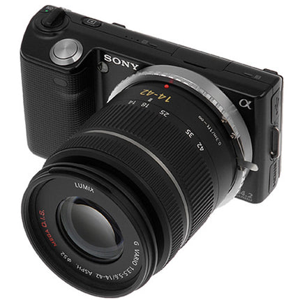 FotodioX Adaptador para Montura de Lentes Micro Four Third a Sony E-Mount en Aluminio