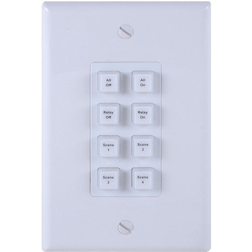 A-Neuvideo Teclado de Control IP 8 Botones Programable Ethernet PoE