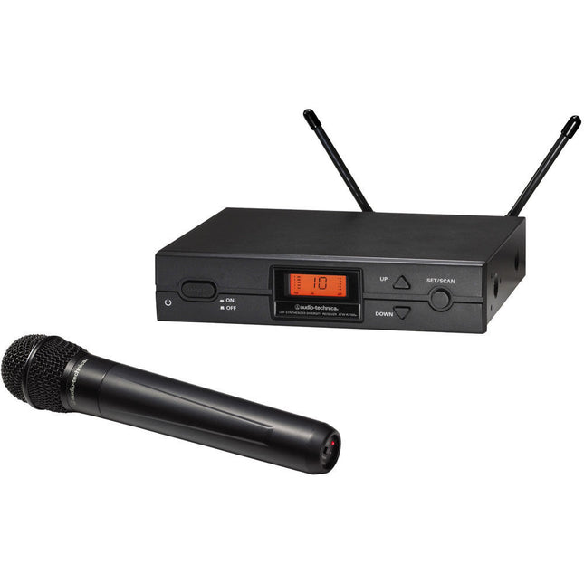 Audio-Technica ATW-2120c Sistema de Micrófono Inalámbrico Mano UHF 10 Canales LCD