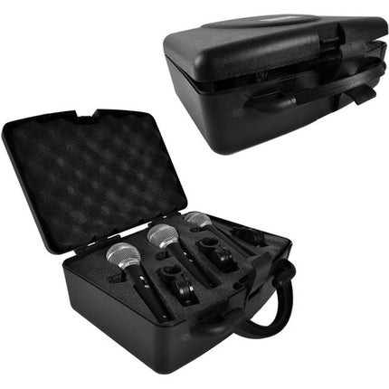 Pyle Pro Kit de 3 Micrófonos Dinámicos con Cables XLR y Estuche