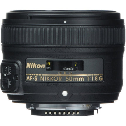 Nikon AF-S NIKKOR 50mm f1.8G Lente F-Mount f1.8-16 Refurbished