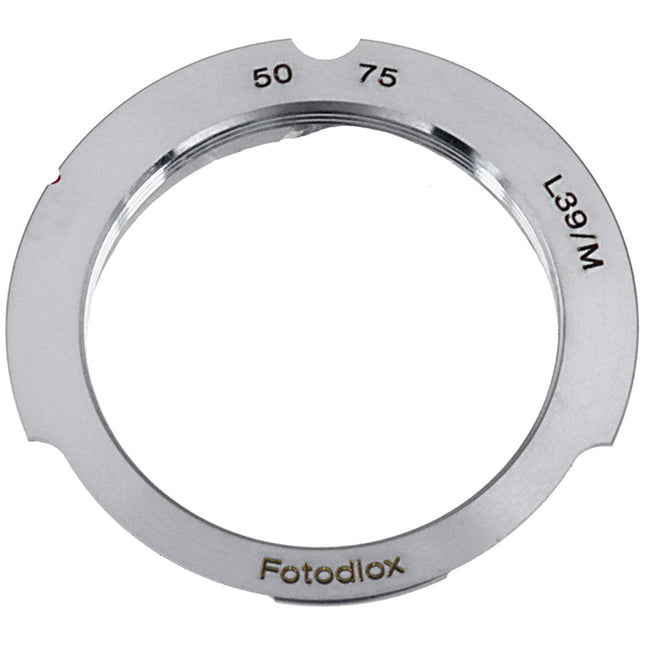 FotodioX Adaptador M39 para Cámara Leica M con Líneas de Encuadre 50mm 75mm