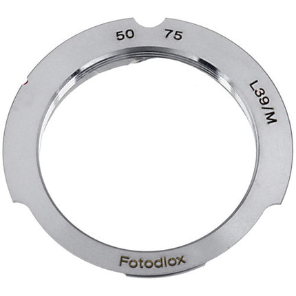 FotodioX Adaptador M39 para Cámara Leica M con Líneas de Encuadre 50mm 75mm