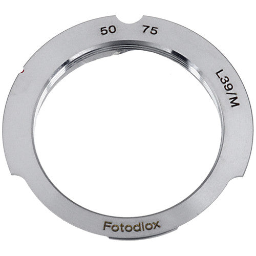 FotodioX Adaptador M39 para Cámara Leica M con Líneas de Encuadre 50mm 75mm