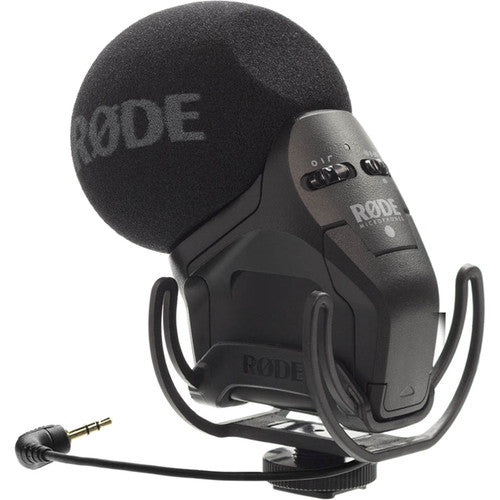 RODE Stereo VideoMic Pro Rycote Micrófono Estéreo para Cámaras DSLR Lyre Shockmount y Filtro de Corte 75Hz