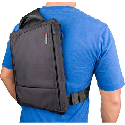 PRO TEC ZIP Sling para iPad Pro 12.9" Bolsa para Tablet y Notebook Negra resistente al clima