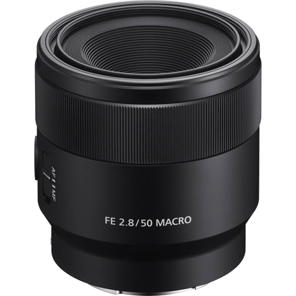 Sony FE 50mm f/2.8 lente macro montura E distancia mínima 16cm