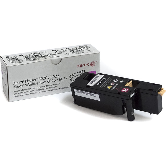 Xerox Cartucho de Tóner Magenta para Impresoras Phaser 6022 y WorkCentre 6027 1000 Páginas