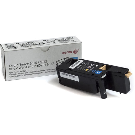 Xerox Cartucho de Toner Cyan para Impresoras Phaser 6022 Rendimiento 1000 Páginas