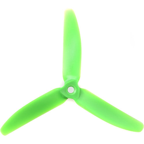 Gemfan Hélices de Nylon Fibra de Vidrio 3 Palas 5 Pulgadas 4 Pitch Verde 2 Unidades
