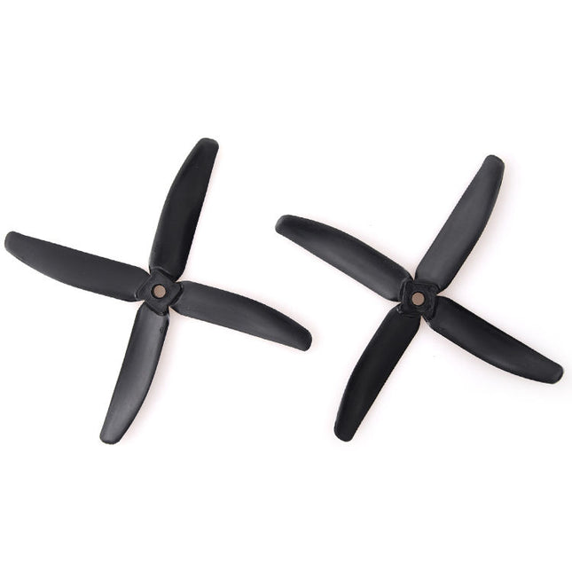 Gemfan Hélices de Nylon Fibra de Vidrio 4 Palas 5 Pulgadas 2 Pack Negra
