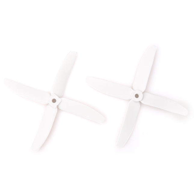 Gemfan Hélices Nylon Fibra Vidrio 4 Palas 5 Pulgadas 4 Pitch 2 Pzas Blanca