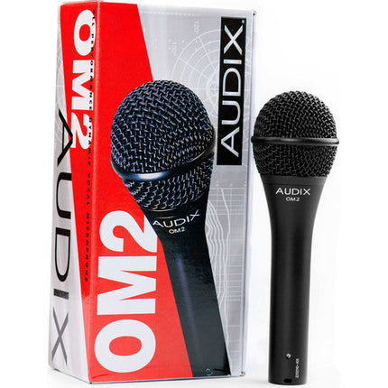 Audix OM2 y i5 Kit de Micrófonos Vocal e Instrumento con CabGrabber XL