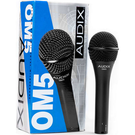 Audix OM5 Micrófono Dinámico Hipercardioide 48Hz-19kHz Incluye Funda y Clip