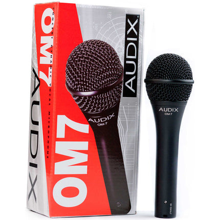 Audix OM7 Micrófono Dinámico Hipercardioide 48Hz-19kHz con Funda y Clip