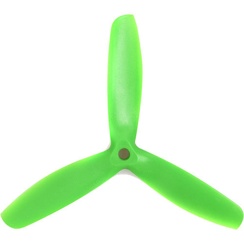 Gemfan 3-Hélices Nylon Fibra de Vidrio 5" Diámetro 5" Paso 2-Pack Verde