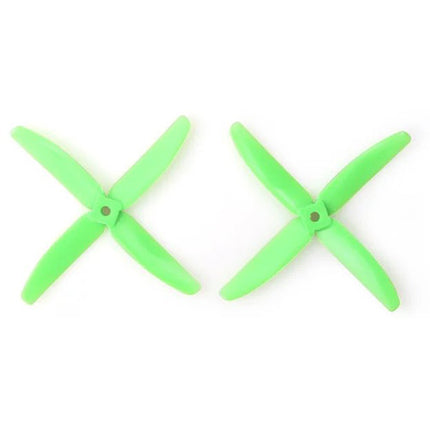 Gemfan Hélices de Policarbonato 4 Aspas para Quad 5" Diám 4" Paso Verde 2-Pack