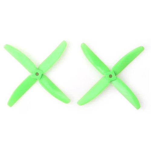 Gemfan Hélices de Policarbonato 4 Aspas para Quad 5" Diám 4" Paso Verde 2-Pack