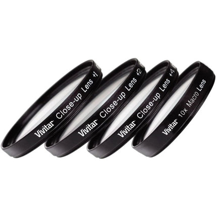Vivitar 55mm Lente Macro Close Up Kit Incluye +1 +2 +4 +10 y Funda