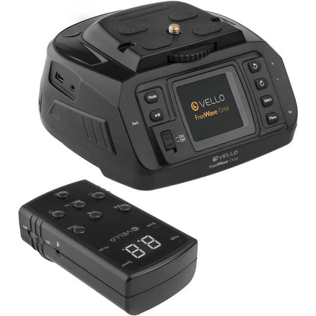 Vello FreeWave Orbit Cabezal Panorámico Motorizado con Control Remoto 360° y Alcance 30m