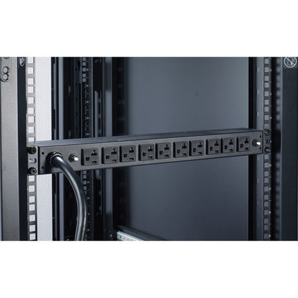 APC PDU para rack 1 RU 10 tomas 120V 30A 2.88kVA montaje