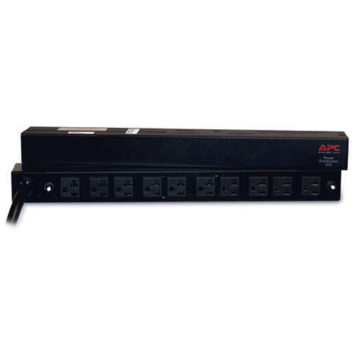 APC PDU para rack 1 RU 10 tomas 120V 30A 2.88kVA montaje