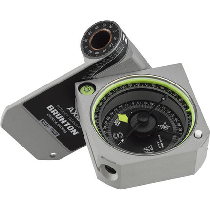 Brunton Axis 0-360 Pocket Transit brújula de bolsillo ángulo 0-360° precisión 0.5° gris