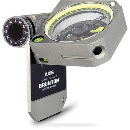 Brunton Axis 0-360 Pocket Transit brújula de bolsillo ángulo 0-360° precisión 0.5° gris