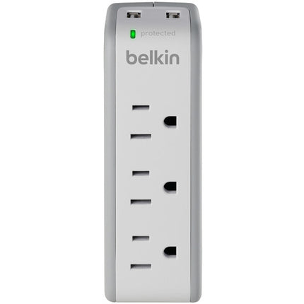 Belkin SurgePlus Protector de Sobretensión Viaje 3 Enchufes 2 Puertos USB 918 Joules