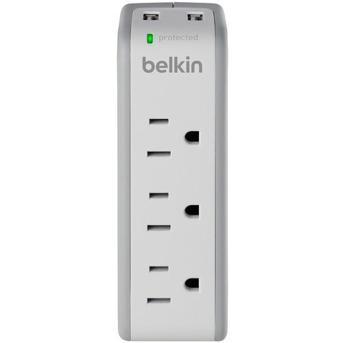 Belkin SurgePlus Protector de Sobretensión Viaje 3 Enchufes 2 Puertos USB 918 Joules