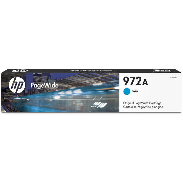 HP 972A Cartucho Cyan PageWide Pro 452 477 3000 páginas