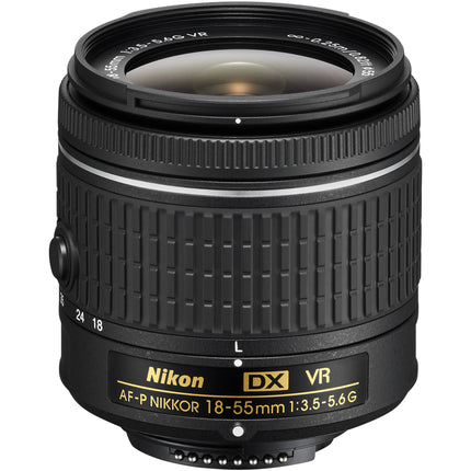 Nikon AF-P DX NIKKOR 18-55mm f3.5-5.6G VR Objetivo F-Mount DX 27-82.5mm Estabilizador