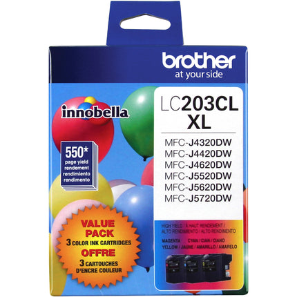 Brother Innobella LC2033PKS Pack Cartuchos de Tinta 3 Colores Alto Rendimiento para Impresoras MFC-J4320DW a J5720DW
