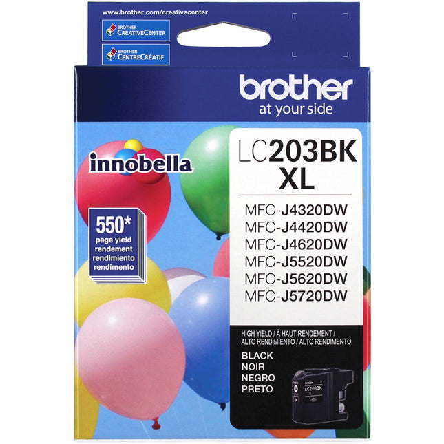 Brother LC203BK Cartucho de Tinta Negro XL para Impresoras MFC-J4320DW y Series Similares