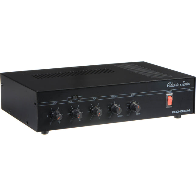 Bogen C60 Amplificador para Sonido Público 60W 4 Entradas 25V 70V