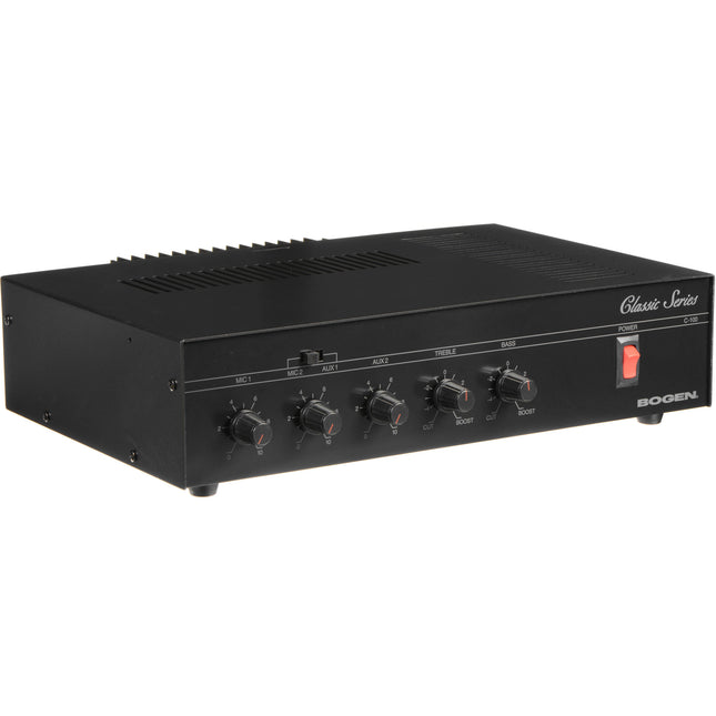 Bogen C100 Amplificador de Sonido Público 100W 4 Entradas 25V 70V