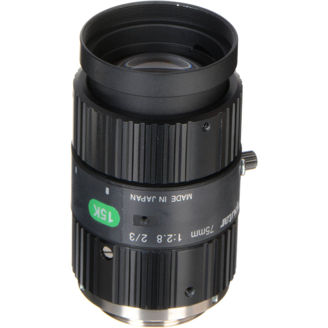 Computar 75mm Fixed Focal Lens para cámaras 2/3 con iris manual f/2.8