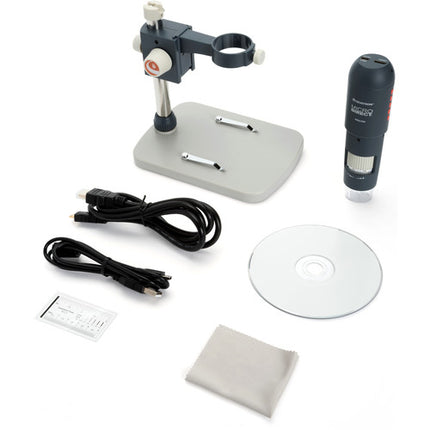 Celestron MicroDirect Microscopio Digital HD 3.5MP 10-220x con HDMI y Stand