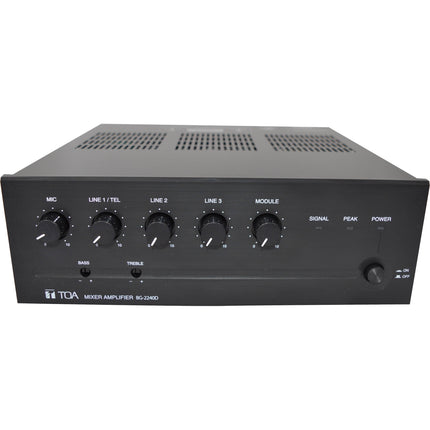 Toa Electronics BG-2240D-AM Amplificador Mezclador 240W 5 Entradas Control Volumen