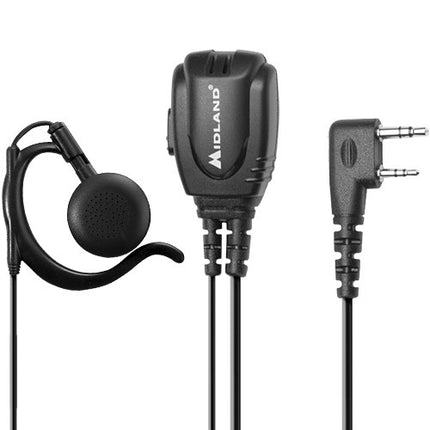 Midland BizTalk BA2 Auriculares con Microfono PTT para Radios