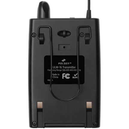 Polsen ULW-16-BT Transmisor Beltpack para Sistema Inalámbrico 16 Canales 8 Horas Autonomía