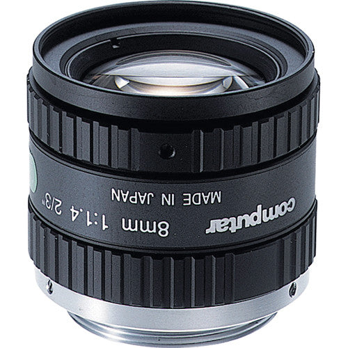 Computar M0814-MP2 Lente Fijo 8mm para Montura C con Enfoque Manual