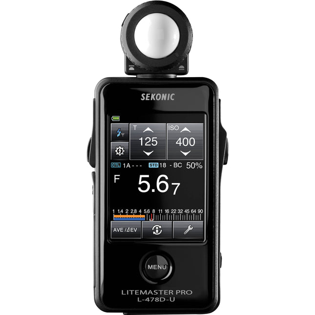 Sekonic LiteMaster Pro L-478D-U Medidor de Luz con Pantalla Táctil 2.7" y Rango -2 a 22.9 EV
