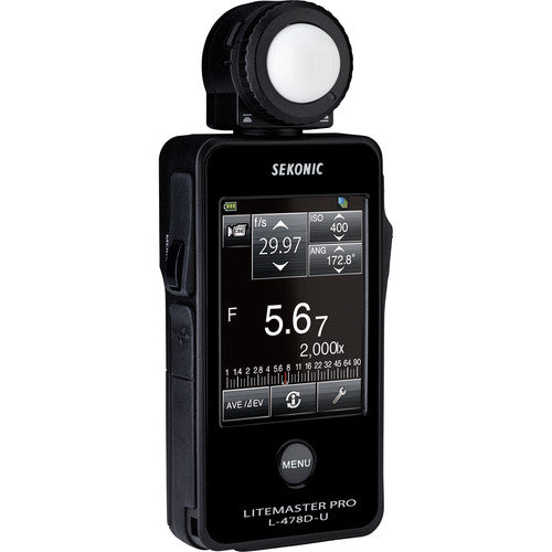 Sekonic LiteMaster Pro L-478D-U Medidor de Luz con Pantalla Táctil 2.7" y Rango -2 a 22.9 EV