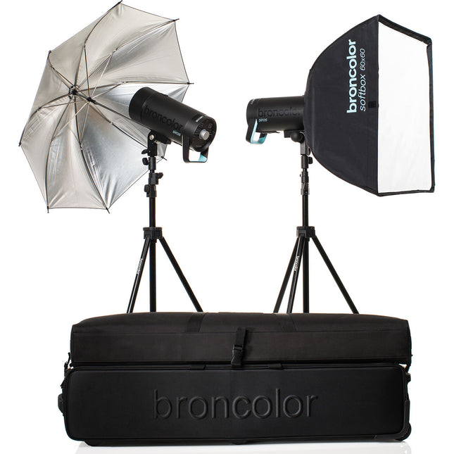 Broncolor Siros 800 S Kit de Iluminación 800Ws 33.5" Paraguas